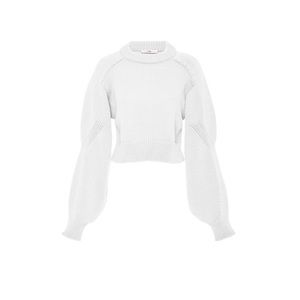 Tibi - Tube Yar Sweater Open Back Cropped Pullover